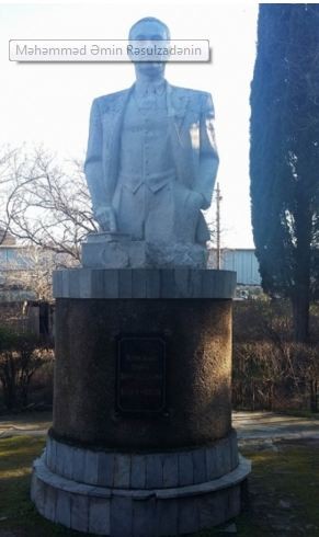 Rəsulzadənin "Ulduz" metrosunun yaxınlığındakı abidəsi - FOTO