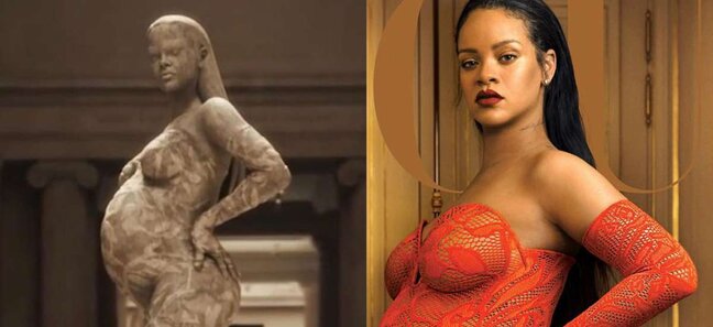 Rihannaya heykəl qoydular