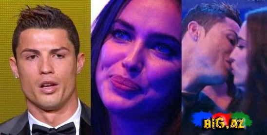 Ronaldo "Qızıl top" aldı, İrina Şeyk ağladı - VIDEO