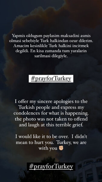 Rusiyalı bloger paylaşımı silib türk xalqından üzr istədi - FOTO