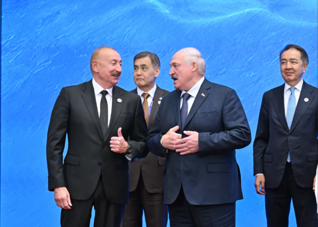 Prezident İlham Əliyev "ŞƏT plyus" formatında görüşdə iştirak edir - FOTO - VİDEO
