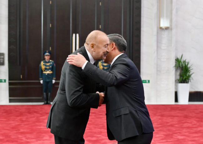 Prezident İlham Əliyev "ŞƏT plyus" formatında görüşdə iştirak edir - FOTO - VİDEO