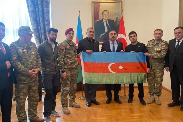 Türkiyəyə səfər edən qazilərimiz Azərbaycan səfirliyində - FOTO