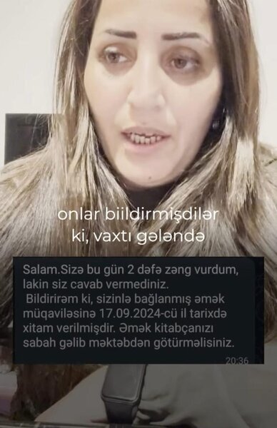 Dərsi çöldə keçən müəllim işdən çıxarıldı - FOTO