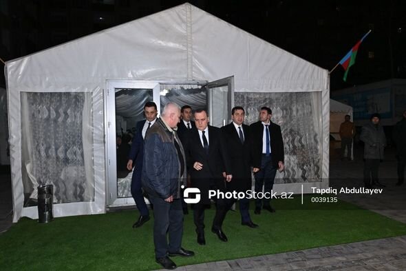 Ceyhun Bayramov və Hikmət Hacıyev Orxan Əsgərovun yas mərasimində olublar - FOTO