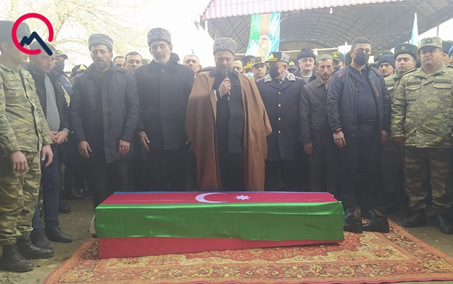 Şəhid Ayaz Nəzərli ilə vida mərasimi keçirilir - VİDEO