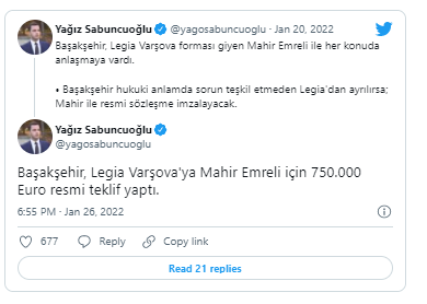 "Başakşehir" Mahir Emreli üçün "Legiya"ya 750 000 avro təklif edib - FOTO