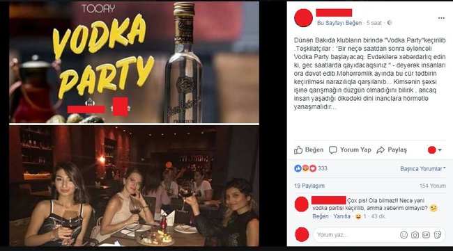 Bakıda keçirilən "Vodka Party" ciddi narazılıq yaratdı - FOTO