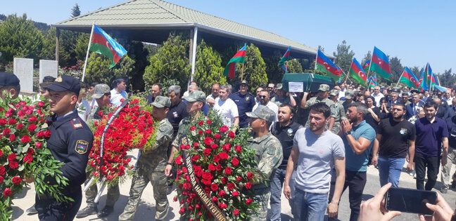 Şəhid Nazimin qalıqları Mehdiabadda dəfn olundu