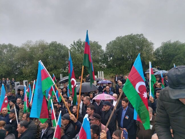 Şəhidimiz 30 il sonra Füzulidə dəfn olundu - Fotolar