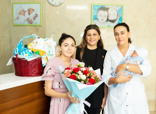 Şəhidin övladı doğuldu - Fotolar