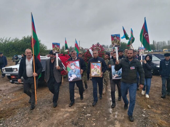 Şəhidimiz 30 il sonra Füzulidə dəfn olundu - Fotolar