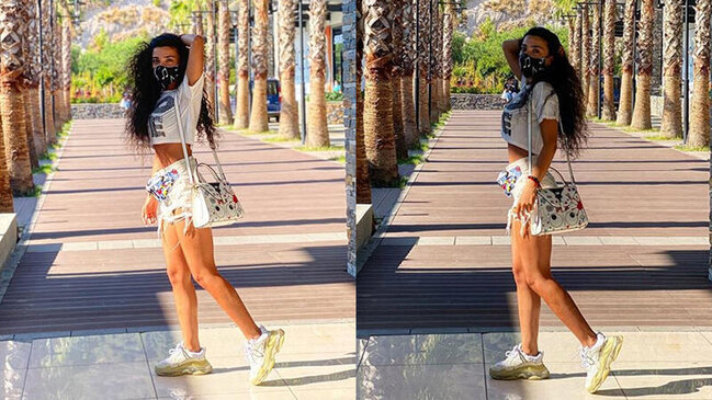 Səmra Rəhimli xaricdə belə əylənir - FOTO