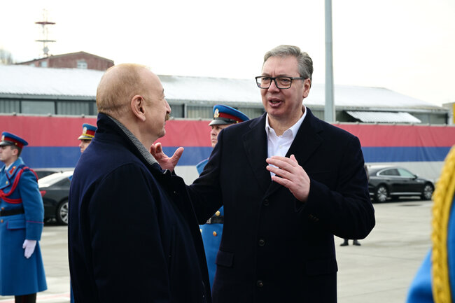 Prezidentin Serbiyaya səfəri başa çatdı - Fotolar