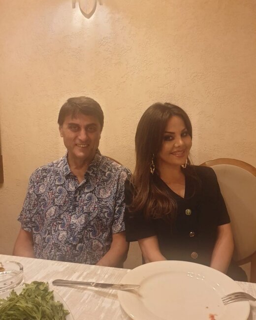 Sərxan Sərxan Mətanət Əsədova ilə bir arada - FOTO