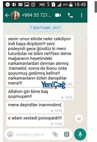 Əməkdar artistin gizlin yazışmaları üzə çıxdı: "Məni Novxanı yoluna aparıb..." - FOTOLAR