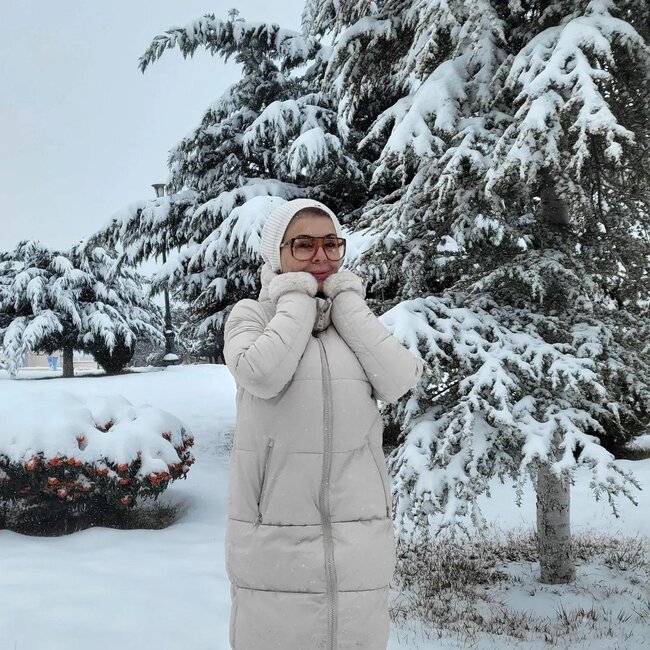 Samirə qarlı Şamaxıda - Fotolar