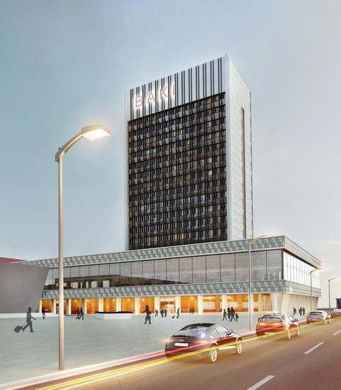 Bakıda dəmiryol vağzalı belə olacaq - FOTOLAR