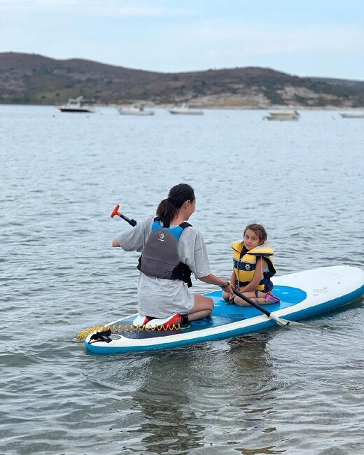 Safurə övladları ilə belə dincəlir - Fotolar