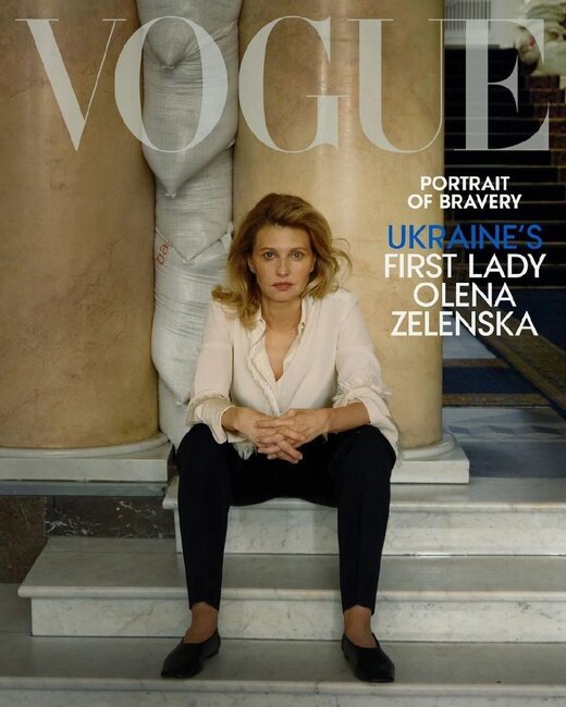 Zelenski xanımı ilə "Vogue" jurnalının yeni sayında - Fotolar