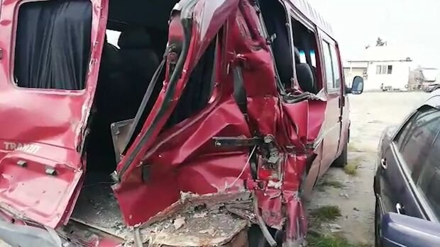 Sumqayıtda ağır qəza: Altı nəfər yaralandı - VİDEO