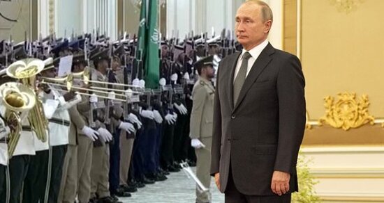 Səudiyyə Ərəbistanı orkestri Rusiya himnini səhv çaldı, Putinin üz mimikası dəyişdi - VİDEO