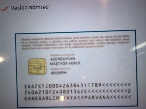 Yeni şəxsiyyət vəsiqəsi təqdim olundu — FOTO