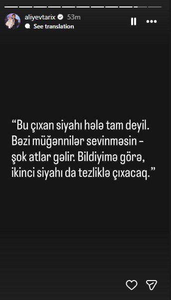 "Efir qadağası qoyulanların adları tam deyil" - Tolik yeni siyahının ANONSUNU VERDİ