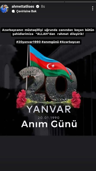 Tatlısesin oğlu şəhidləri ana dilimizdə andı