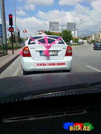 Hər kəs bu gəlin maşınından danışır - İNANILMAZ GÖRÜNTÜ - FOTO