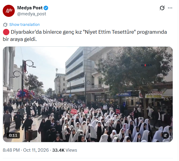 "Sahar Azəri"nin yayımladığı hicab aksiyası Azərbaycana aid deyil