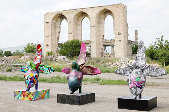 Qarabağda "Xarı bülbül" maketləri ərsəyə gətirilib - FOTO-VİDEO