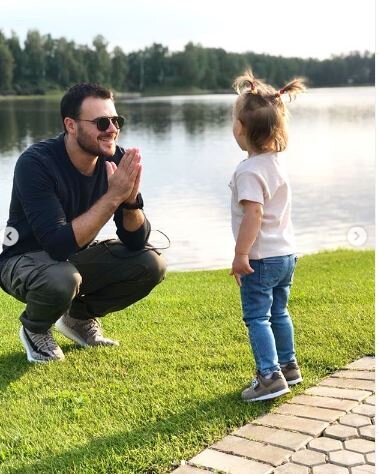 Emin Ağalarov oğlu Əli və qızı Afina ilə - FOTOLAR