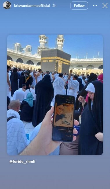Van Dammın oğlu Məkkənin fotosunu paylaşdı