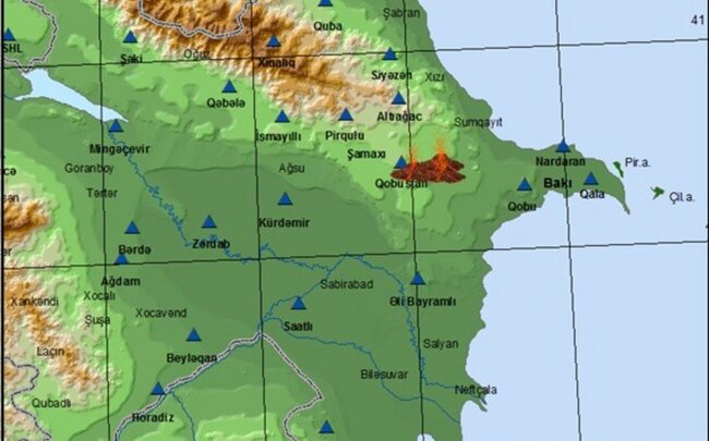 Azərbaycanda palçıq vulkanı püskürüb