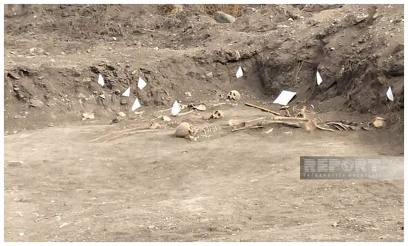 Əsgəranda kütləvi məzarlıq aşkarlandı - FOTO