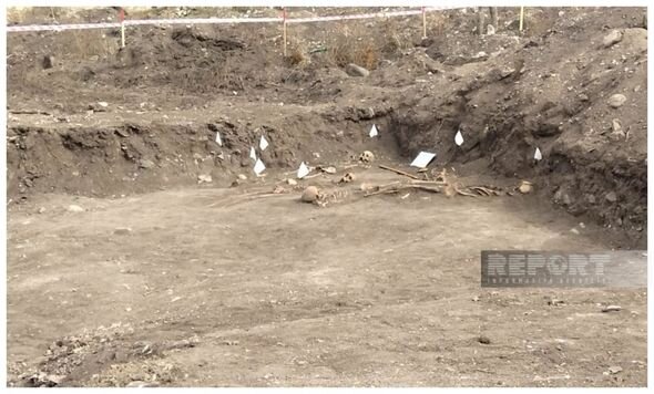 Əsgəranda kütləvi məzarlıq aşkarlandı - FOTO