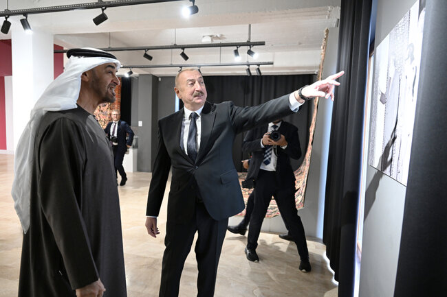 Prezidentlər Şuşada Milli Xalça Muzeyində - Fotolar - Yenilənib