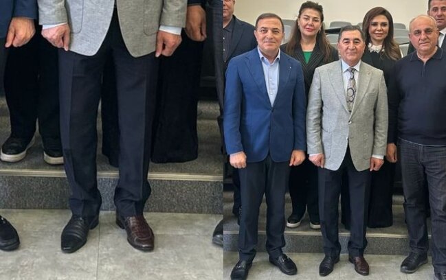 Xalq artisti ayaqqabısını taykeş geyindi - Fotolar