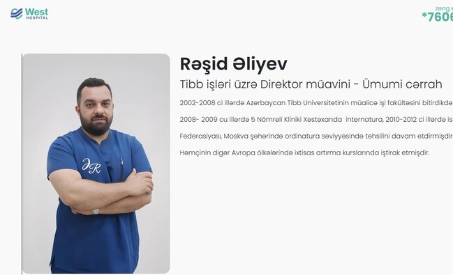 Xəlil Göyüşovun oğlunun klinikasında yoxlama - "Vest Hospital" cərimə edildi