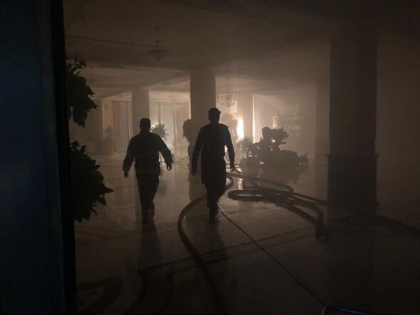 Novxanıda hoteldə baş verən yanğın söndürüldü - YENİLƏNİB + FOTO