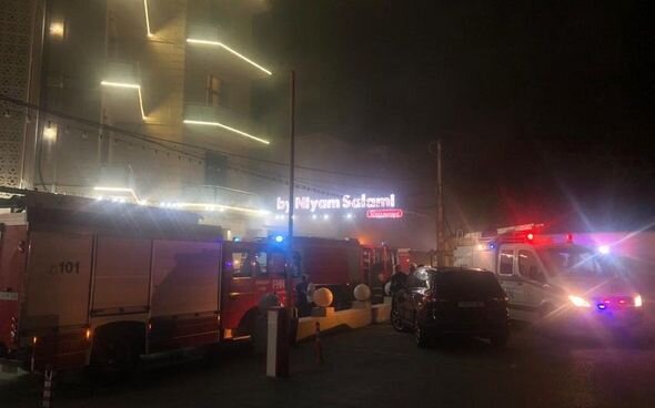Novxanıda hoteldə baş verən yanğın söndürüldü - YENİLƏNİB + FOTO
