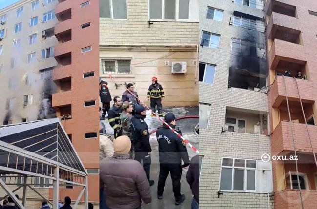 Yuxuya gedən yeniyetmə ölümdən son anda qurtuldu: Bakıda yanğın - YENİLƏNİB