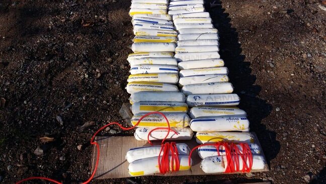 Zəngilanda 275 kq plastik partlayıcı maddə aşkar edilib - FOTO