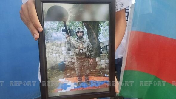 Zaqatalada şəhid Turan Məhərrəmovun dəfn mərasimi keçirildi - FOTO