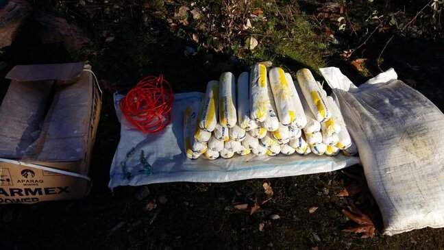 Zəngilanda 275 kq plastik partlayıcı maddə aşkar edilib - FOTO