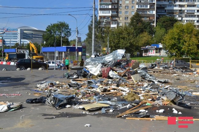 Moskvada azərbaycanlıların obyektləri sökülür – Fotolar