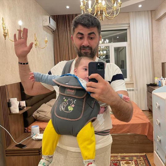 Zaur oğlu Davud ilə - YENİ FOTO