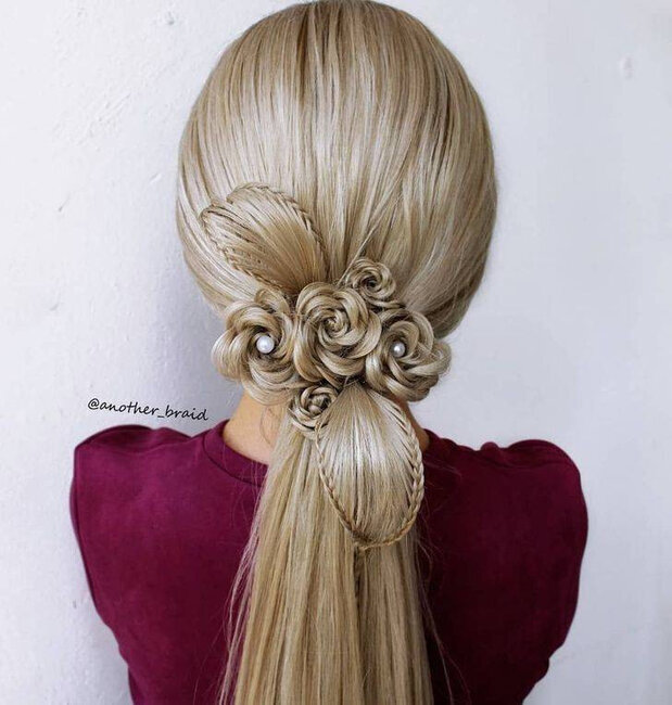 Dünyanın ən heyrətamiz hörülmüş saç modelləri - FOTOLAR