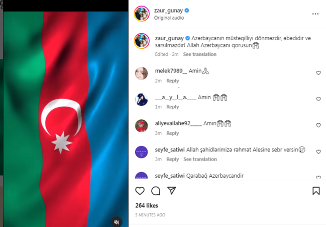 Məşhurlar ordumuza BELƏ DƏSTƏK OLDULAR - FOTO